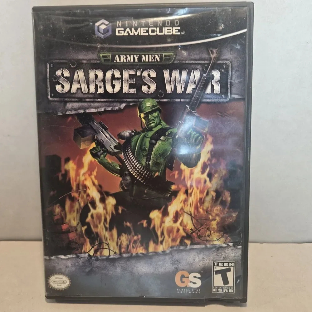 Army Men: Sarge's War (Nintendo GameCube, 2004) - Tested & Working No Guide